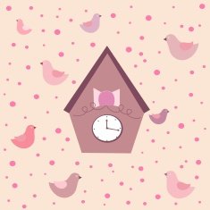 Cute clocks with birds N2