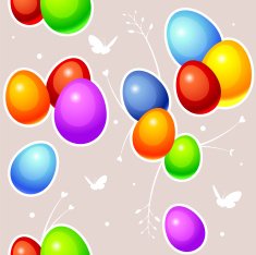 seamless pattern with easter eggs N38