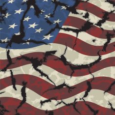 American cracked flag background N2