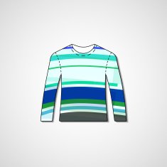 Abstract illustration on sweater N160