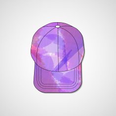 Abstract illustration on peaked cap N161