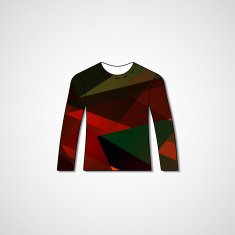 Abstract illustration on sweater N163