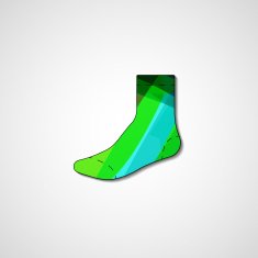 Abstract illustration on sock N164