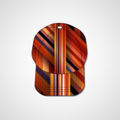 Abstract illustration on peaked cap N166