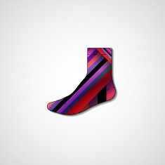 Abstract illustration on sock N165