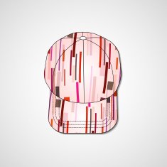 Abstract illustration on peaked cap N167