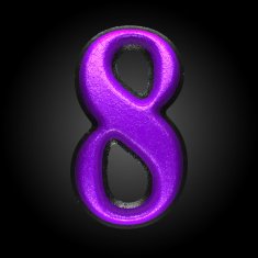 vector violet plastic figure 8