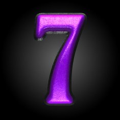 vector violet plastic figure 7