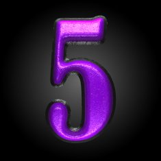 vector violet plastic figure 5