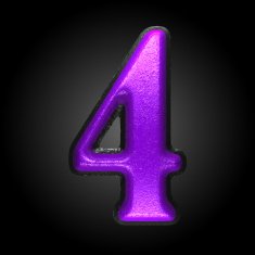 vector violet plastic figure 4