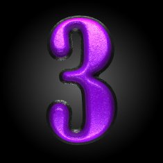 vector violet plastic figure 3