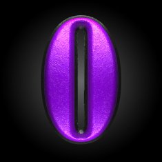 vector violet plastic figure o