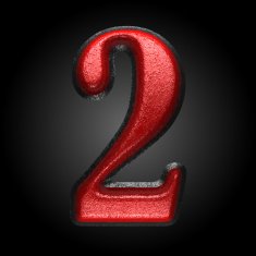 vector red plastic figure 2