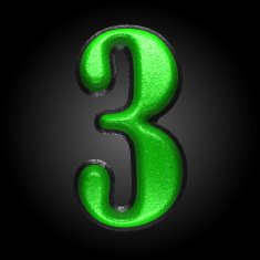 vector green plastic figure 3