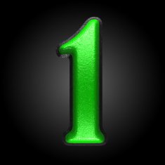 vector green plastic figure 1