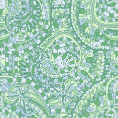 Vector seamless texture background with abstract flowers N16