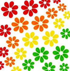 Rainbow Flowers N3
