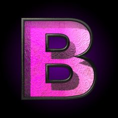 vector pink plastic figure b