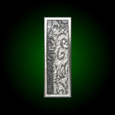 Vector silver cutted figure i
