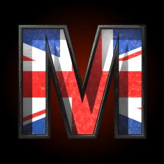 Vector Great Britain cutted figure m N2