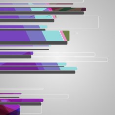 Abstract futuristic geometric shapes N88