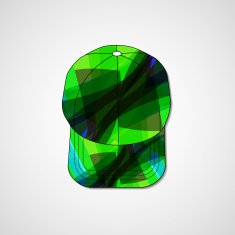 Abstract illustration on peaked cap N171