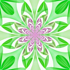 Fabulous symmetrical pattern of the leaves N7