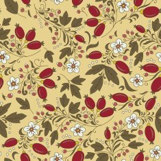 seamless barberry with white flower