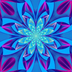 Fabulous symmetrical pattern of the leaves Computer generated g