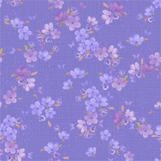 Seamless purple pattern with flowers