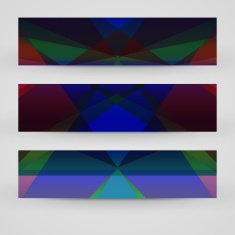 Vector banner set for your design N81