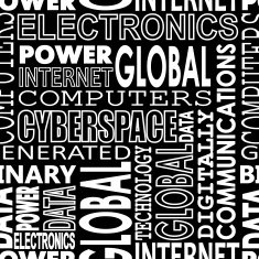 CYBER SEAMLESS BACKGROUND BLACK
