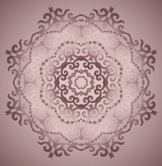 Ornamental round lace pattern N31