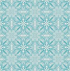 blue abstract floral pattern