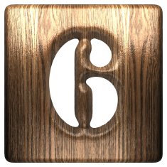 Vector wooden figure 6