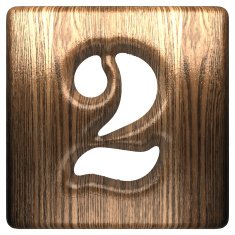 Vector wooden figure 2