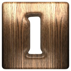 Vector wooden figure 1