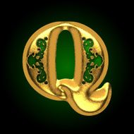 vector golden letter q N2