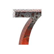 Vector gears cutted figure 7 Paste to any background