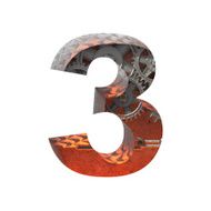 Vector gears cutted figure 3 Paste to any background