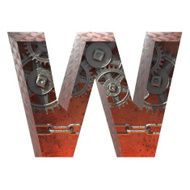 Vector gears cutted figure w Paste to any background
