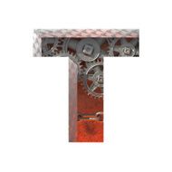 Vector gears cutted figure t Paste to any background