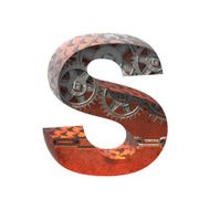 Vector gears cutted figure s Paste to any background