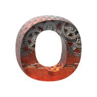 Vector gears cutted figure o Paste to any background