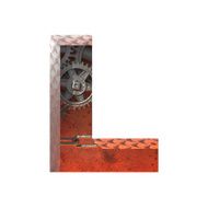 Vector gears cutted figure l Paste to any background