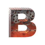 Vector gears cutted figure b Paste to any background