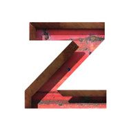 Vector metal cutted figure z Paste to any background