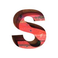 Vector metal cutted figure s Paste to any background