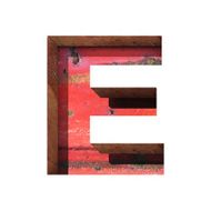 Vector metal cutted figure e Paste to any background