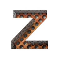 Vector metal cutted figure z Paste to any background N2